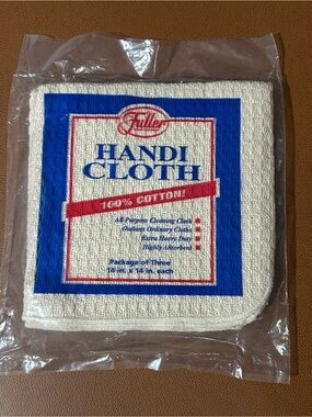 Fuller Handi Cloth 100% Cotton - Cream color  vintage discontinued